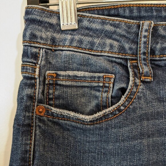 CELLO Sweet Escape Skinny Jeans High Rise Womens Size 7 Distressed High-Low Hem - Picture 6 of 16